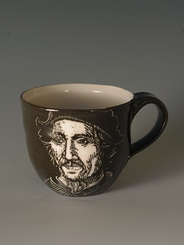 Tea Cup with Hieronymus Bosch (from Tea Service for Kings of the Subconscious)