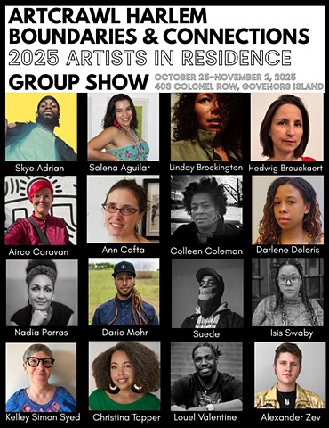ArtCrawl Harlem Artist In Residence group show on Governors Island - Oct 25!
