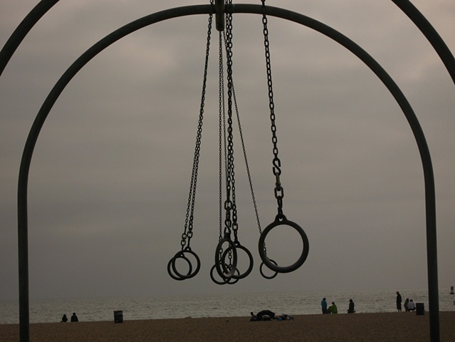 Santa Monica California Dusk Swing