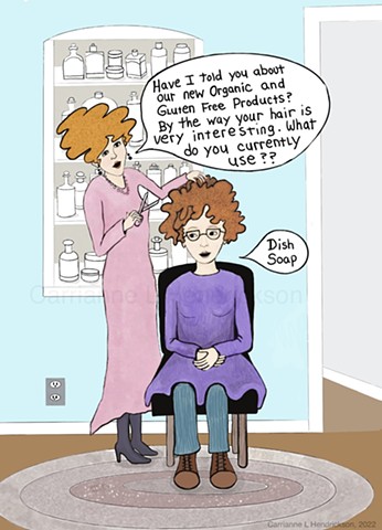Hair appointment (Greeting card design)