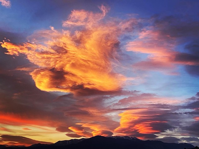 Untitled, Lenticular Clouds, Sierra Nevadas