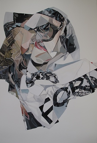 tom ford eyewear ad campaign painting crumple nora mulheren