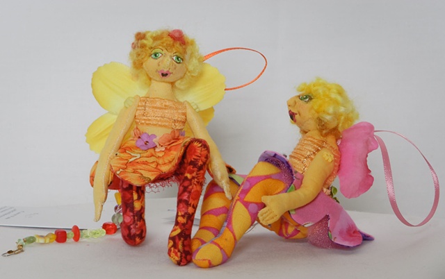Quality, hand-crafted cloth art doll, fairy, sprite, Montana