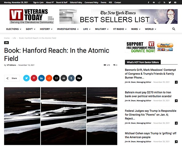 Veterans Today picks up the press release: https://www.veteranstoday.com/2021/11/18/book-hanford-reach-in-the-atomic-field/