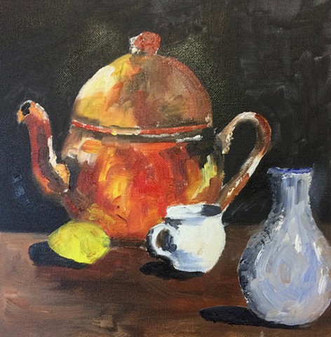 Still Life with Copper Teapot