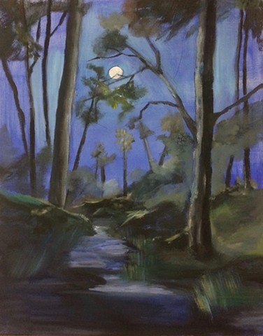 Moonlight in the woods 