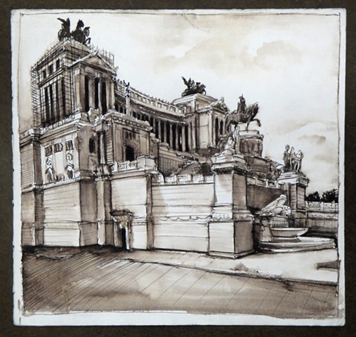 Doug Russell: Travel Drawing Rome Italy