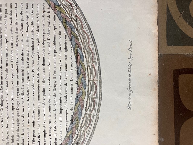 Plan de la Grotte de la Sibile (dopo Houel)