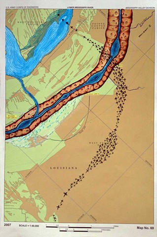 RIVER ROOM, 2013, Detail
Lower Mississippi River Chart #69