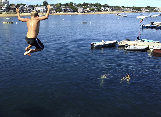 Pier Divers, Provincetown, MA © Sally Brophy