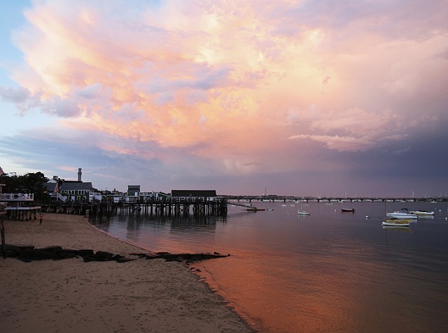 Stormy Sunset at Captain Jack's Wharf, Provincetown, MA © Sally Brophy