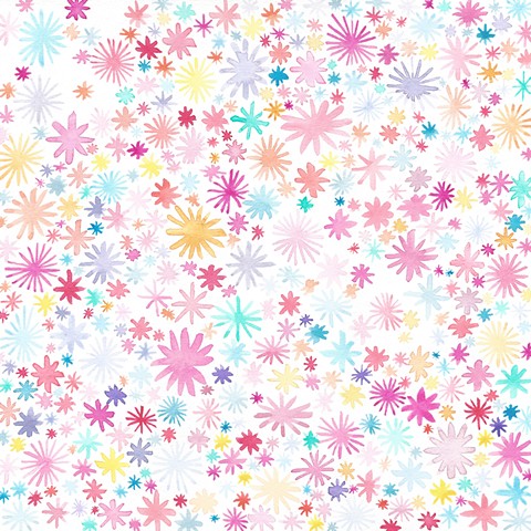 pattern painting watercolor abstract flowers