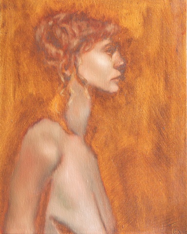 Profile of Semi-Nude Female