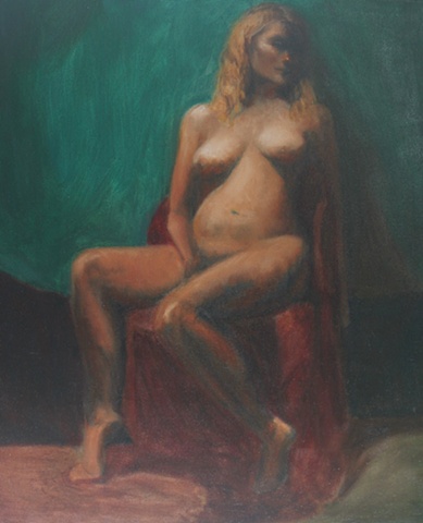 Sitting Female Nude