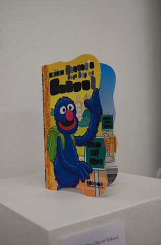 
Grover's First Day at School, 
by Heather Au
Acrylic on board book

