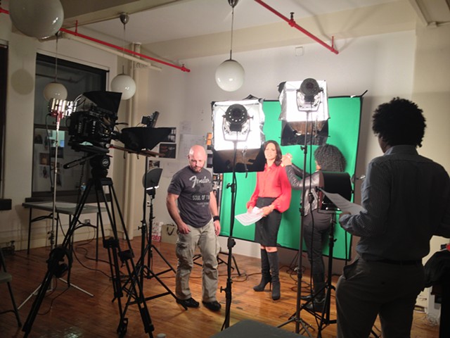Photo of Soledad O'Brien Seefried NYC Director of Photography. Broadcast Television Production Camera. New York. Cameraman. Corporate. Industrial. Video. Film. News. Sports. Shooter. Lighting. Grip. Gaffer. Setlife. Onset. On set. Behind the scenes. Cable