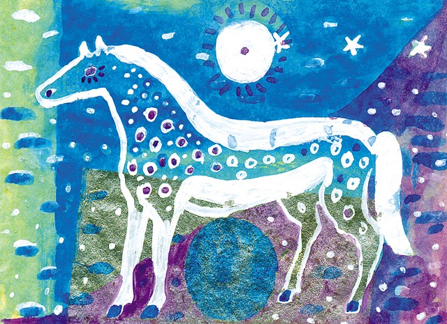 fantsy horse illustration