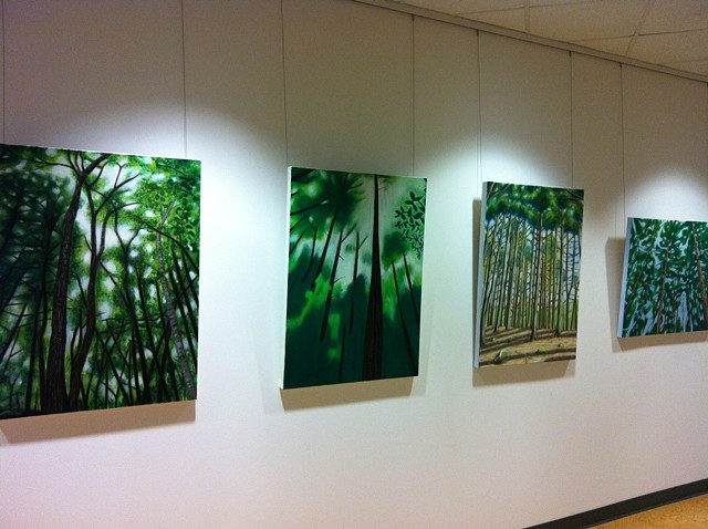 Exhibting at the corporate headquarters for Tufts Health Plans, in Watertown, Massachusetts.