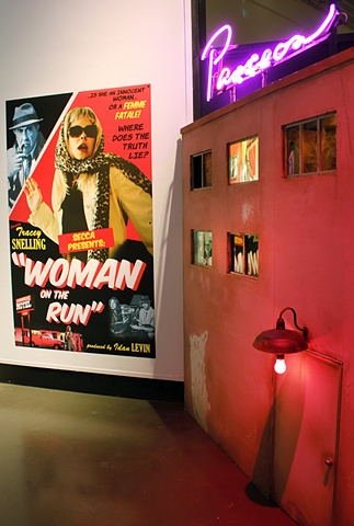 "Tracey Snelling" "Woman on the Run" installation at the Southeastern Center for Contemporary Art