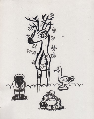 "Deer and Friends"