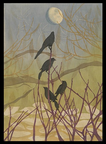 Grackles and The Moon