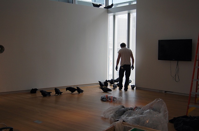 Installing Murder
(Museum of Arts and Design, New York, NY)