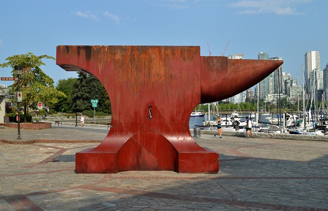 Acoustic Anvil (A Small Weight to Forge the Sea), Leg in Boot Square, Vancouver BC