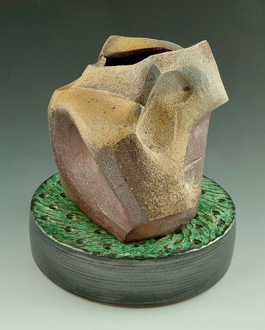 Stoneware Vase on Drain view 2