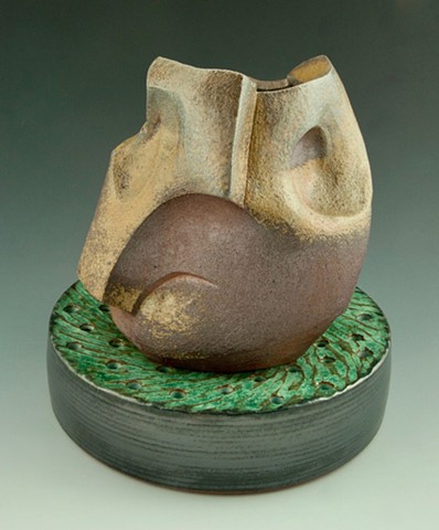 Stoneware Vase on Drain view 4