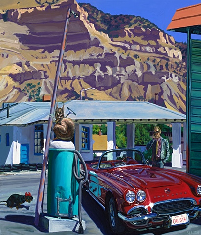 Devil Detailing Painting Brad Slaugh corvette car wash dog poop devil Faust