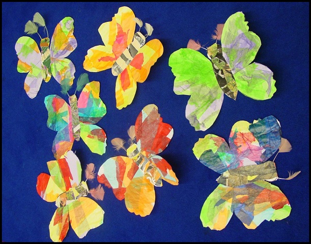 Kindergarten Decoupage Butterflies