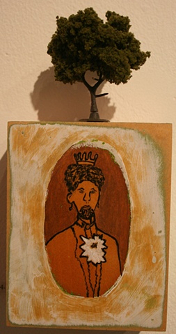 Bearded Lady with Tree