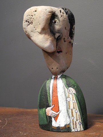 quirky sculptural portraits of country people