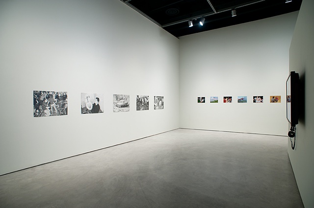 Installation view (Bring Our Curses Home) Art Gallery of Windsor, Windsor, Ontario