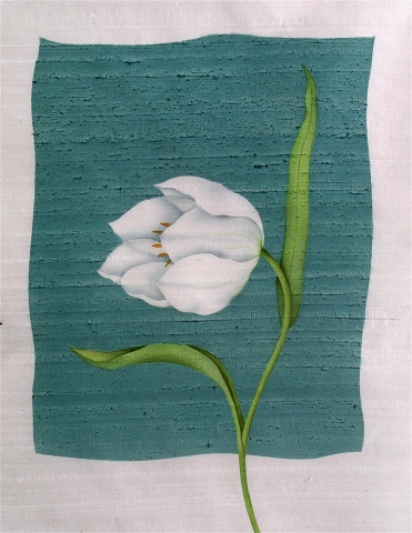 White Tulip (to the left)