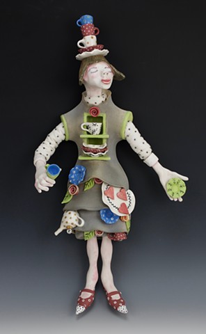 Ceramic figure by Laura Peery