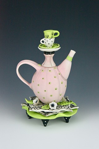 Laura Peery porcelain teapot