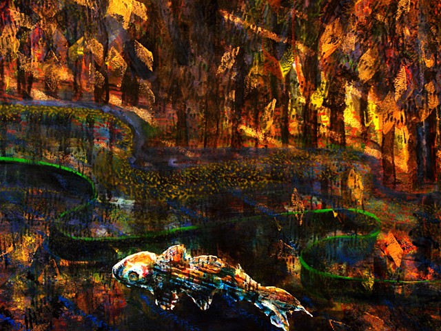 detail - The River Trees - Grows into Lighted Delta