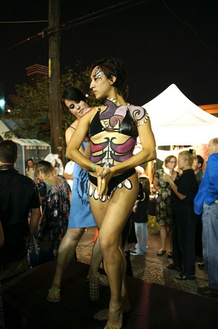 Live Body Painting at The Big Top's Circus Circus Event