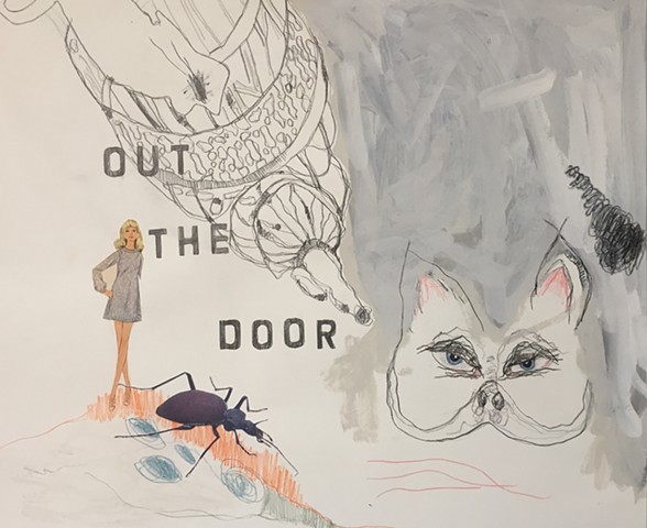 Out the Door (drawing 1)