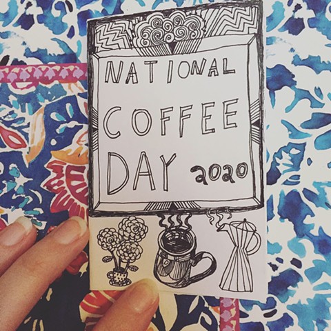 National Coffee Day, zine, coffee, zines, tiny book, mini zine