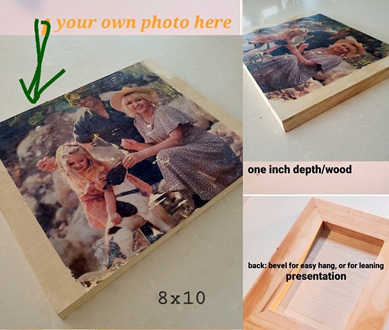 Photo transfer on wood