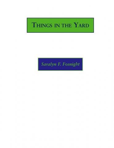 Things in the Yard, cover art
