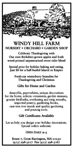 Windy Hill Farm Ad, November 2004