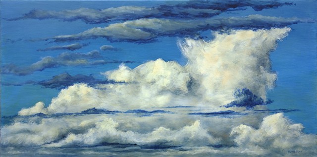 Marion Webber, painting, landscape, oil painting, sky painting, clouds