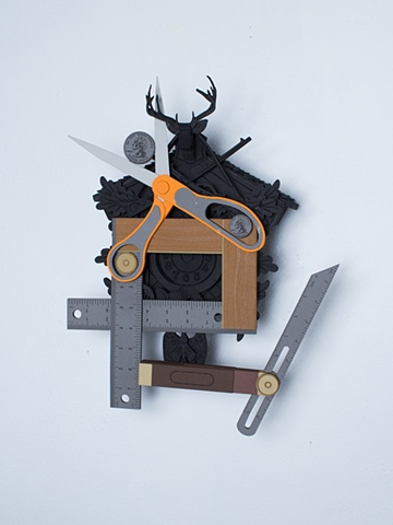 Golem #14; cuckoo clock with tools