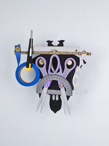 Golem #40; cuckoo clock with tools