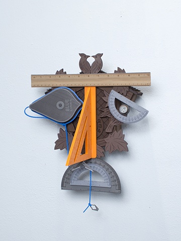 Golem #5; cuckoo clock with tools