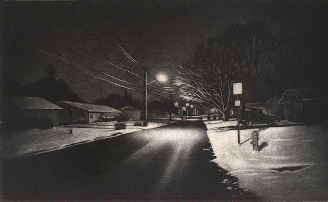 Untitled (Thurber St. Nocturne, Winter)