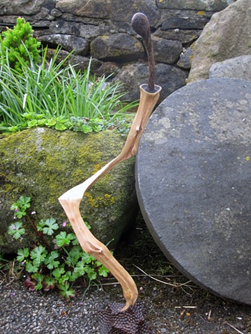 abstract wood hawthorn sculpture art sword mythology